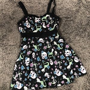 Hot Topic Nautical Skull Rose Mermaid Dress